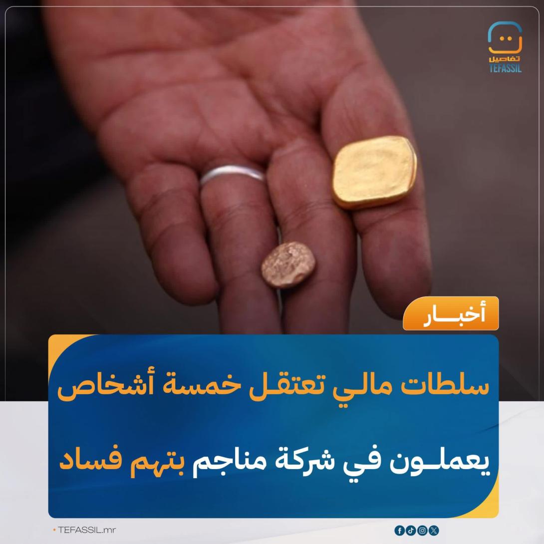 مالي توقف خمسة مسؤولين في شركة للمناجم