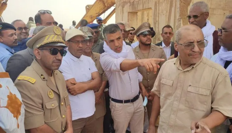 وزير الزراعة يتفقد تقدم أشغال مشروع “الركبة” بولاية لبراكنه