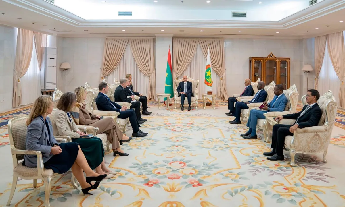 غزواني يستقبل وزير خارجية ألمانيا بالقصر الرئاسي