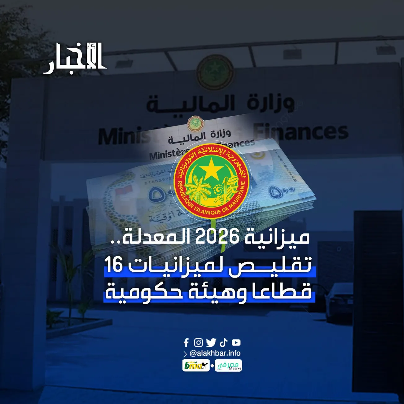 ميزانية 2026 المعدلة.. تقليص لميزانيات 16 قطاعا وهيئة حكومية