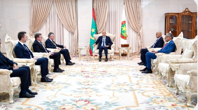 ولد الغزواني يستقبل وفداً من شركة «كوسموس إنرجي»